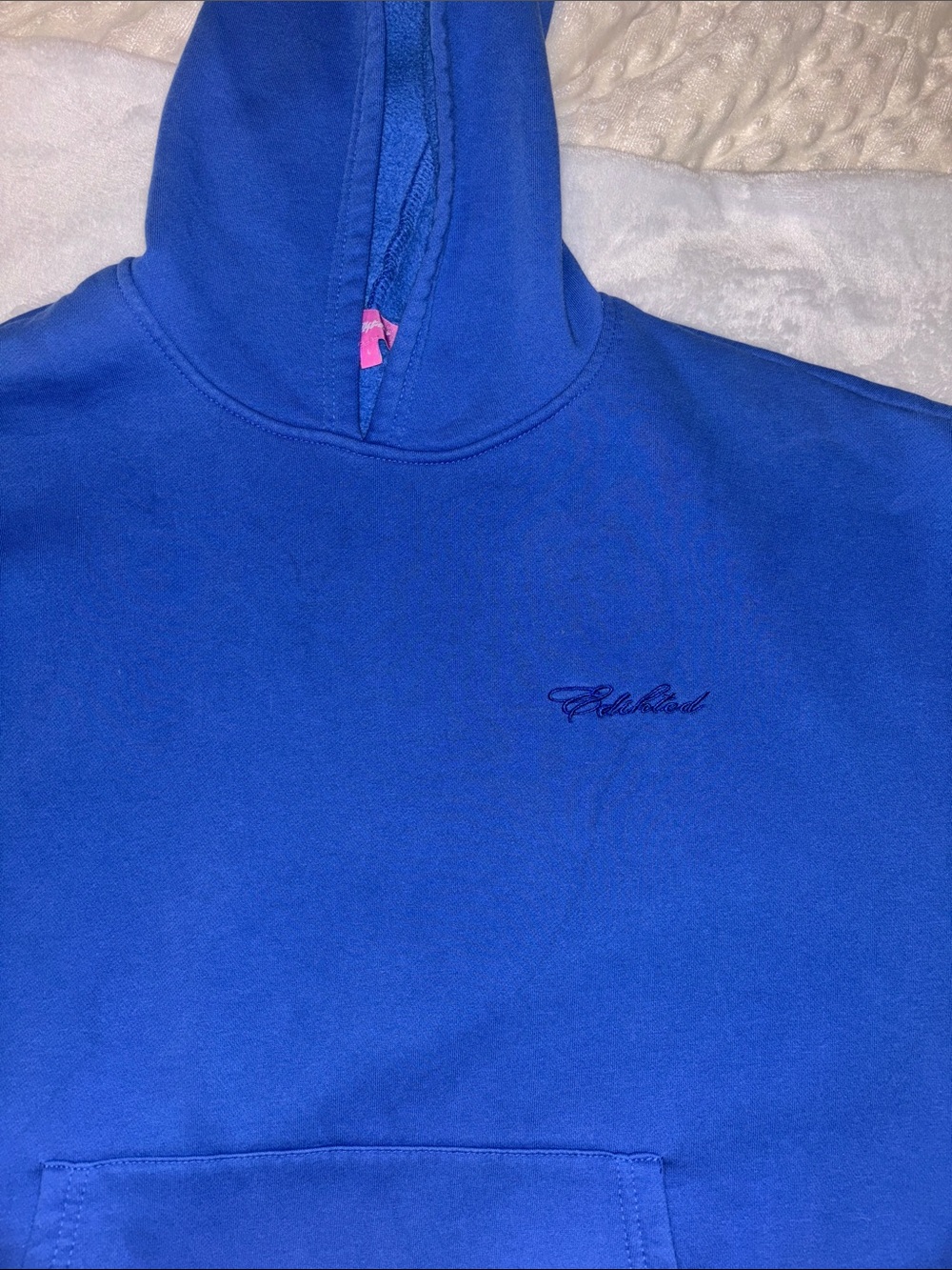 Edikted Hoodie Blue Women's Hoodie Sweatshirt - Casual Pullover